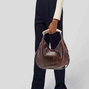 Yves Saint Laurent Rive Gauche Mombasa Horn Shoulder Bag